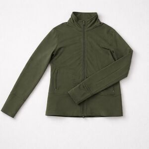 Zella Olive Green Women's Zip Up Sweatshirt